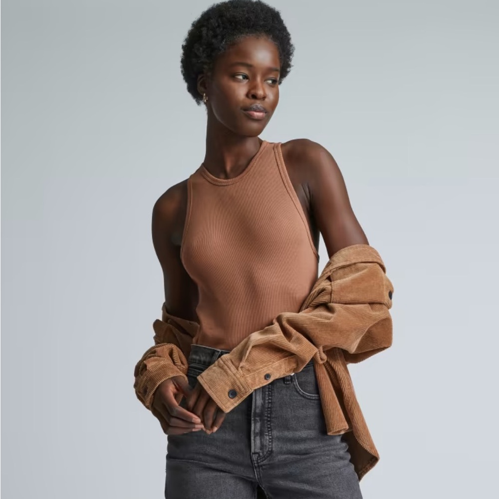 Everlane Supima Micro-Rib Racerback Tank